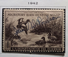 Scott #RW9 1942 Migratory Bird Hunting Permit Stamp - used Signed