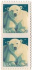 Scott #4387 Polar Bear Postcard Pair Stamps - MNH PC#1