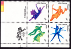 Scott #1752a American Dance (Ballet) Zip Block of 4 Stamps - MNH LL