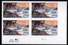 Scott #4376 — 42¢ Oregon Pacific Coast Plate Block of 4 Stamps - MNH