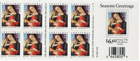 Scott #3355a 33¢ Madonna & Child (Vivarini) Booklet of 8 Stamps - MNH P#B3333