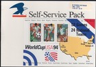 Scott #2837 World Cup Soccer Souvenir Sheet of 3 Stamps - Sealed