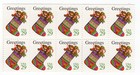 Scott #2872 Christmas Stocking Block of 10 Stamps - MNH