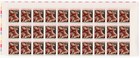 Scott #2427 Christmas Madonna (Carracci) Partial Sheet of 30 Stamps - MNH Top