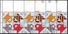 Scott #1748a Folk Art: Quilts Plate Block of 12 Stamps - MNH UL