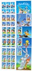 Bugs Bunny - Tweety - Daffy Duck - Road Runner - Porky Pig (5) Sheets of Stamps