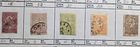 Stamp Bulgaria 1882 #15, 1889 #28, 31, 33, 35 used