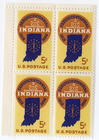 Scott #1308 Indiana Block of 4 Stamps - MNH
