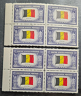 Scott #914 Belgium 1943 2xblock of 4 MNH