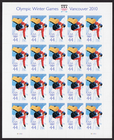 Scott #4436 44¢ Winter Olympics - Vancouver Full Sheet of 20 Stamps - MNH