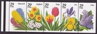 Scott #2764a - Garden Flowers Booklet Pane of 5 Stamps with Tab & Plate # - MNH