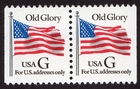 Scott #2881 Old Glory G Rate Booklet Pair of 32¢ Stamps - MNH