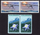 Scott #1710-1711 Lindbergh Flight Colorado Columbine Pairs of Stamps - MNH