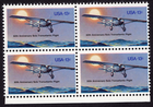 Scott #1710 Lindbergh Transatlantic Solo Flight Block of 4 Stamps - MNH