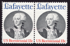 Scott #1716 General Lafayette (George Washington) Pair of Stamps - MNH