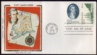Scott #1732-1733a Captain Cook (01/20/78) Colorano Silk FDC Anchorage Alaska