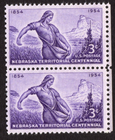 Scott #1060 Nebraska The Sower Pair of Stamps - MNH