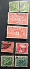 Stamp Iceland #76, 146x2, 171, 180x2, 194, 221, 227 used 1907-1940