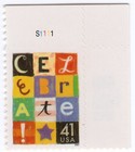 Scott #4196 Celebrate Plate # Single Stamp - MNH