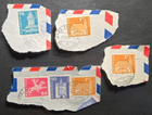 Stamp Swiss 1960 #390, 393 & 396 x3 used