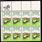 Scott #1542 Kentucky (Fort Harrod) Zip Block of 8 Stamps - MNH
