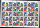 Scott #3111a (3108-3111) Christmas Family Scenes Sheet of 50 Stamps - MNH P#1111