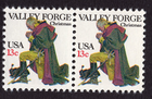 Scott #1729 George Washington Valley Forge Prayer Pair of Stamps - MNH