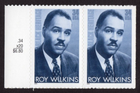 Scott #3501 Roy Wilkins (Black Heritage) Pair of Stamps - MNH w/Price Selvage