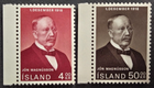 Stamp Iceland 1968 50th Anniversary of Independence #402 & 403 MNH