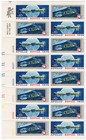 Scott #1569-1570a Apollo-Soyuz Plate Block of 16 Stamps - MNH