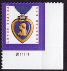 Scott #5419 Purple Heart Veterans Plate # Single Stamp - MNH