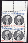 Scott #1753 French Alliance (King Louis XVI) Plate Block of 4 Stamps MNH P#37916