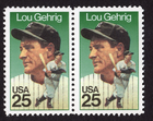 Scott #2417 Lou Gehrig Pair of Stamps - MNH