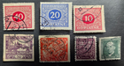 Stamp Czechoslovakia Postage Due J59, 62 & 71; Postage #30, 92,156 & 216 used