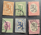 Stamp Finland 1917-29 A19 #96, 98, 101, 103, 105, 107 used