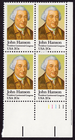 Scott #1941 John Hanson Plate Block of 4 Stamps - MNH LR