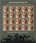 Scott #B4 Vanishing Species Semi-Postal Full Sheet of 20 Stamps - MNH