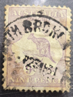 Stamp Australia 1913 Kangaroo & Map A1 #9 used