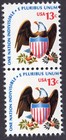 Scott #1596 Eagle & Shield Vertical Pair of Stamps - MNH