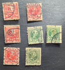 Stamp Denmark 1904-1906 King Christian IX A11 #66 x4, #70 x3 used