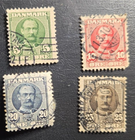 Stamp Denmark 1907-1912 King Frederick VIII A12 #72-75 used