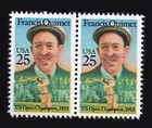 Scott #2377 Francis Ouimet Horizontal Pair of Stamps - MNH