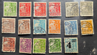 Stamp Denmark 1927-1940 Caravel A30 set of 17 used