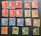 Stamp Denmark 1927-1940 Caravel A30 set of 19 used