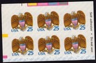 Scott #2431a Eagle & Shield Booklet Pane Block of 6 Stamps - MNH Y M