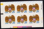 Scott #2431a Eagle & Shield Booklet Pane Plate Block of 6 Stamps - MNH Y B