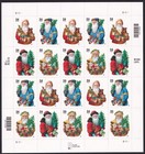 Scott #3540b (3537-3540) Santa Claus and Tree Sheet Of 20 Stamps - MNH