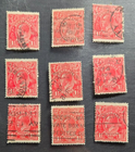 Stamp Australia 1914-24 King George V #26 x9 used