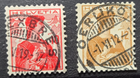 Stamp Swiss 1914-20 A27 #167 & 170 used