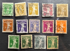 Stamp Swiss 1907-1930 William Tell's Son A23 & A26 set of 14 used